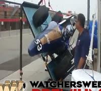 Pit Crew Flips Driver