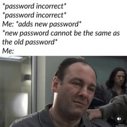 Incorrect Password