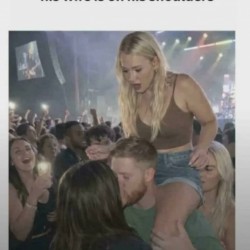 Wife Is On His Shoulders