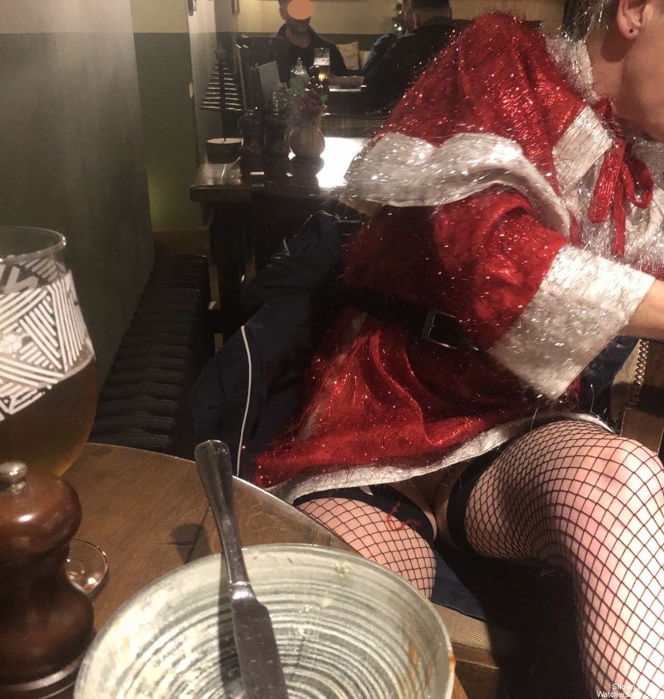 Santa's Helper Enjoying A Festive Libation #1