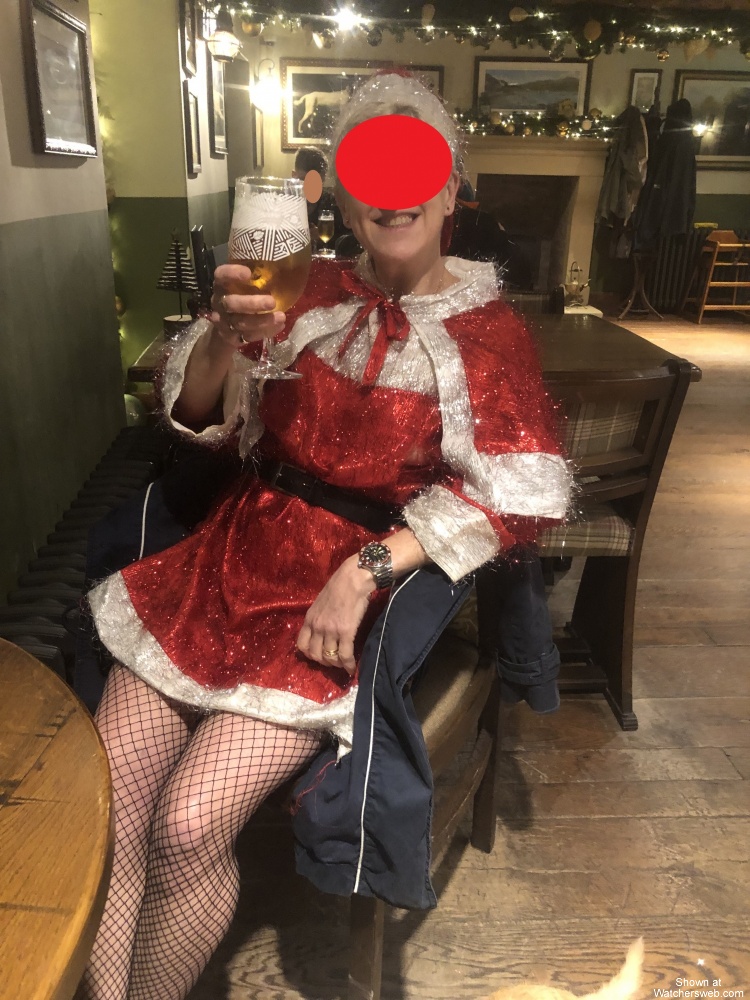 Santa's Helper Enjoying A Festive Libation #0