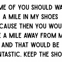 Walk A Mile In My Shoes