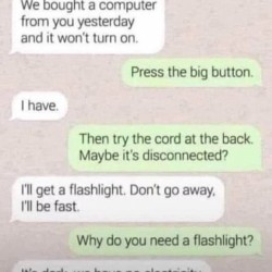 I’ll Get A Flashlight