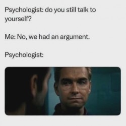 We Had An Argument