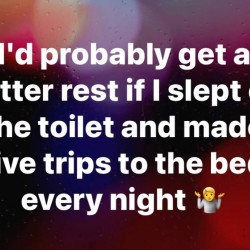 Sleep On The Toilet