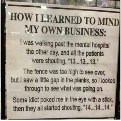 Lesson Learnt