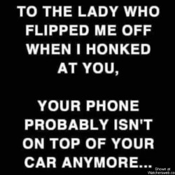 Flipped Me Off