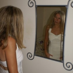 Michelle - White Dress & Mirror