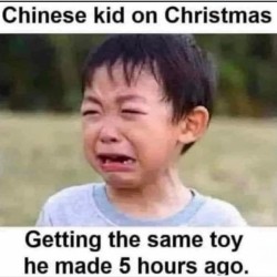 Chinese Kid On Christmas