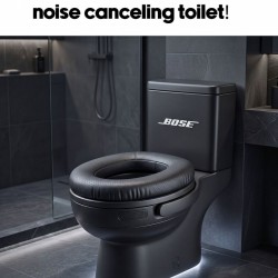A Noise Cancelling Toilet