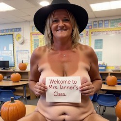 Joanne - Teacher In Class At Halloween